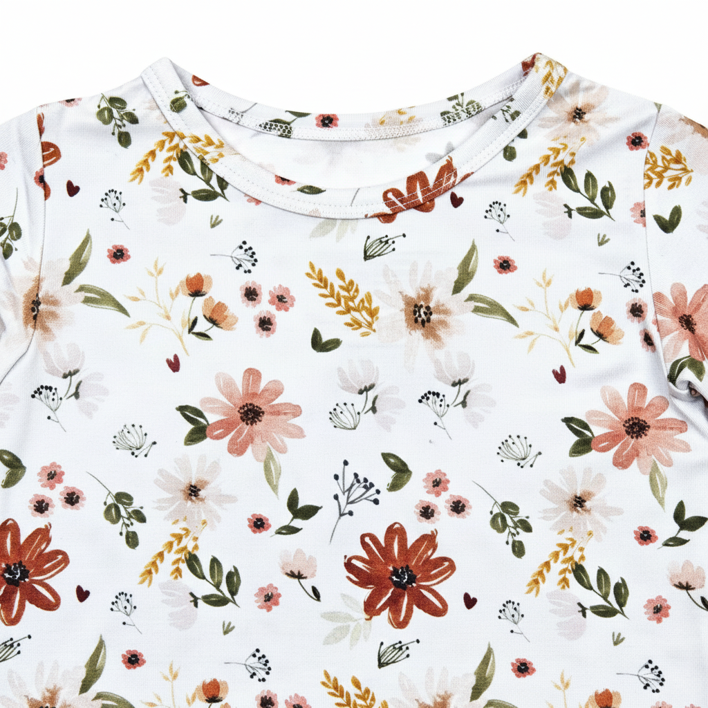 Bamboo Two Piece Toddler Set - Floral