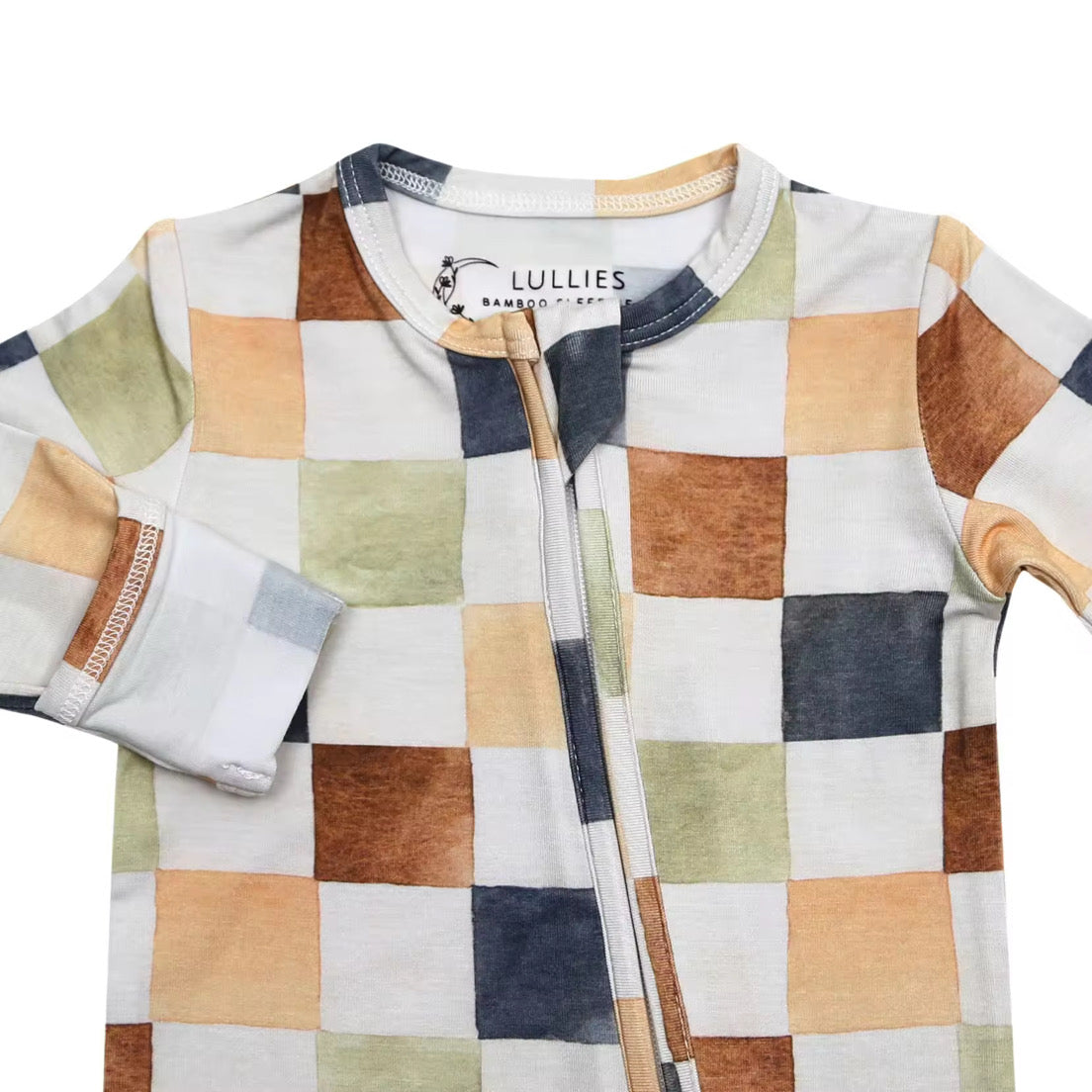 Bamboo Footed Sleeper - Multi Colour Checkered