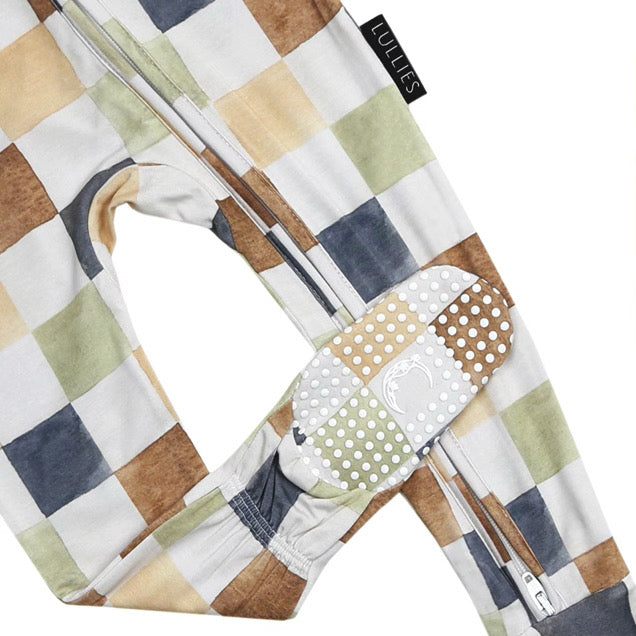 Bamboo Footed Sleeper - Multi Colour Checkered