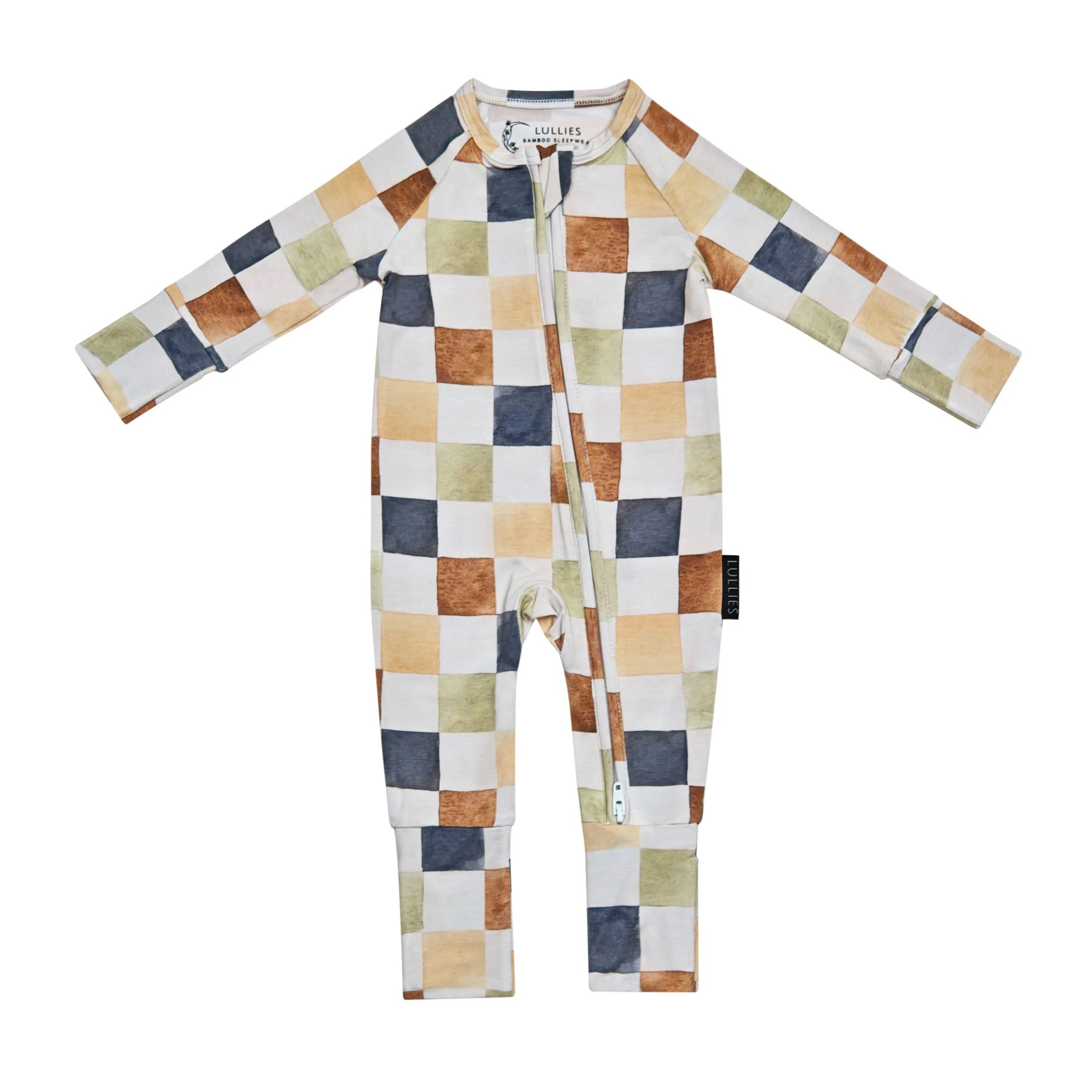 Bamboo Romper - Multi Colour Checkered