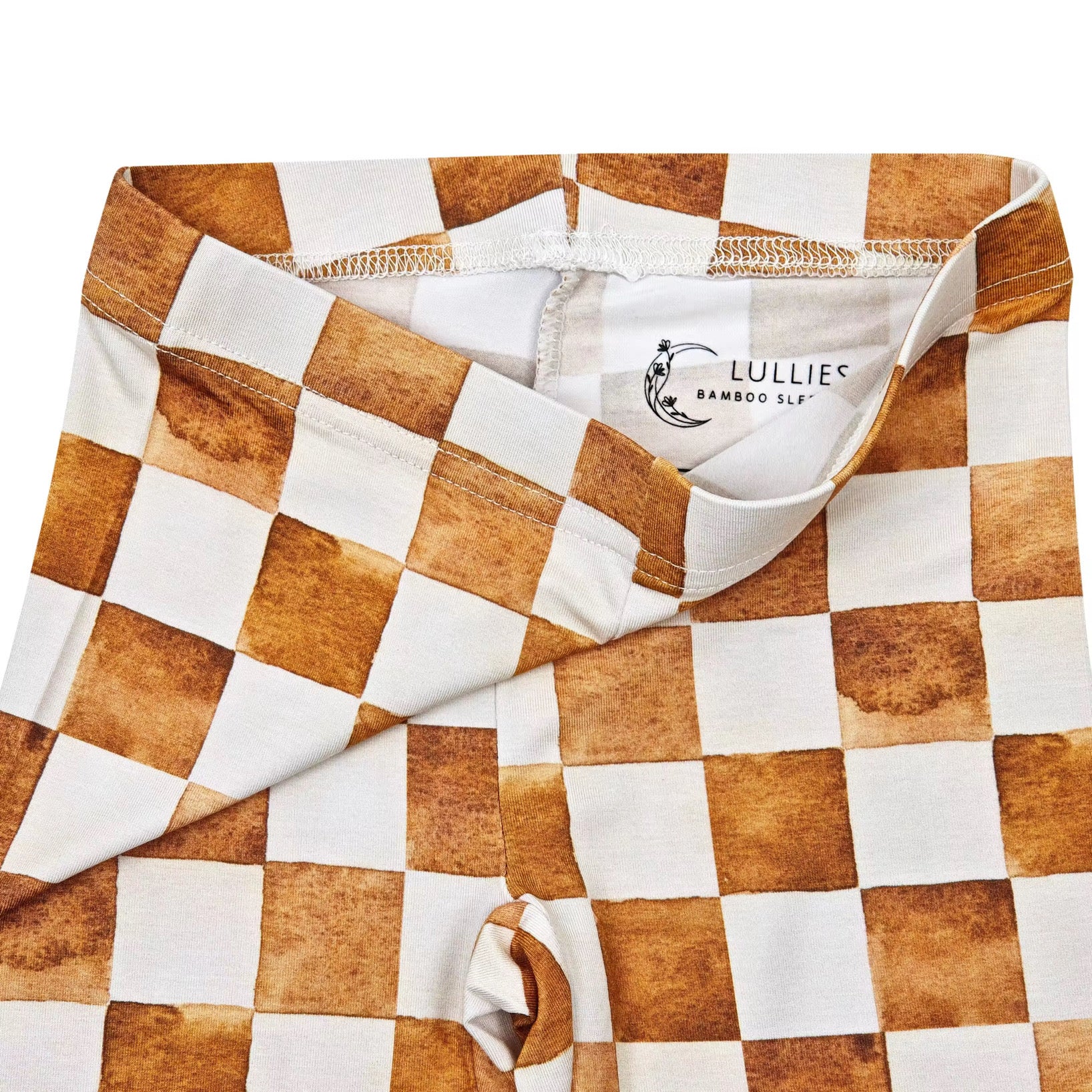 Bamboo Two Piece Toddler Set - Neutral Checkered