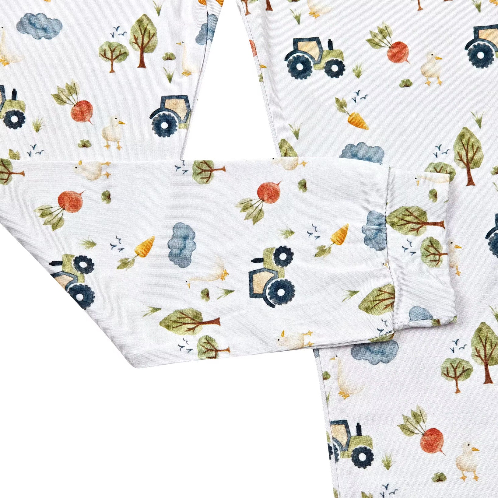 Bamboo Two Piece Toddler Set - On the Farm