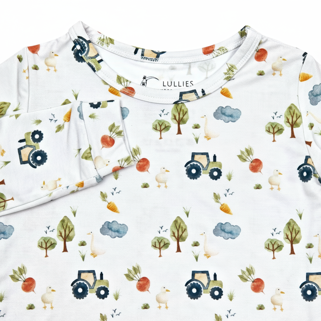 Bamboo Two Piece Toddler Set - On the Farm