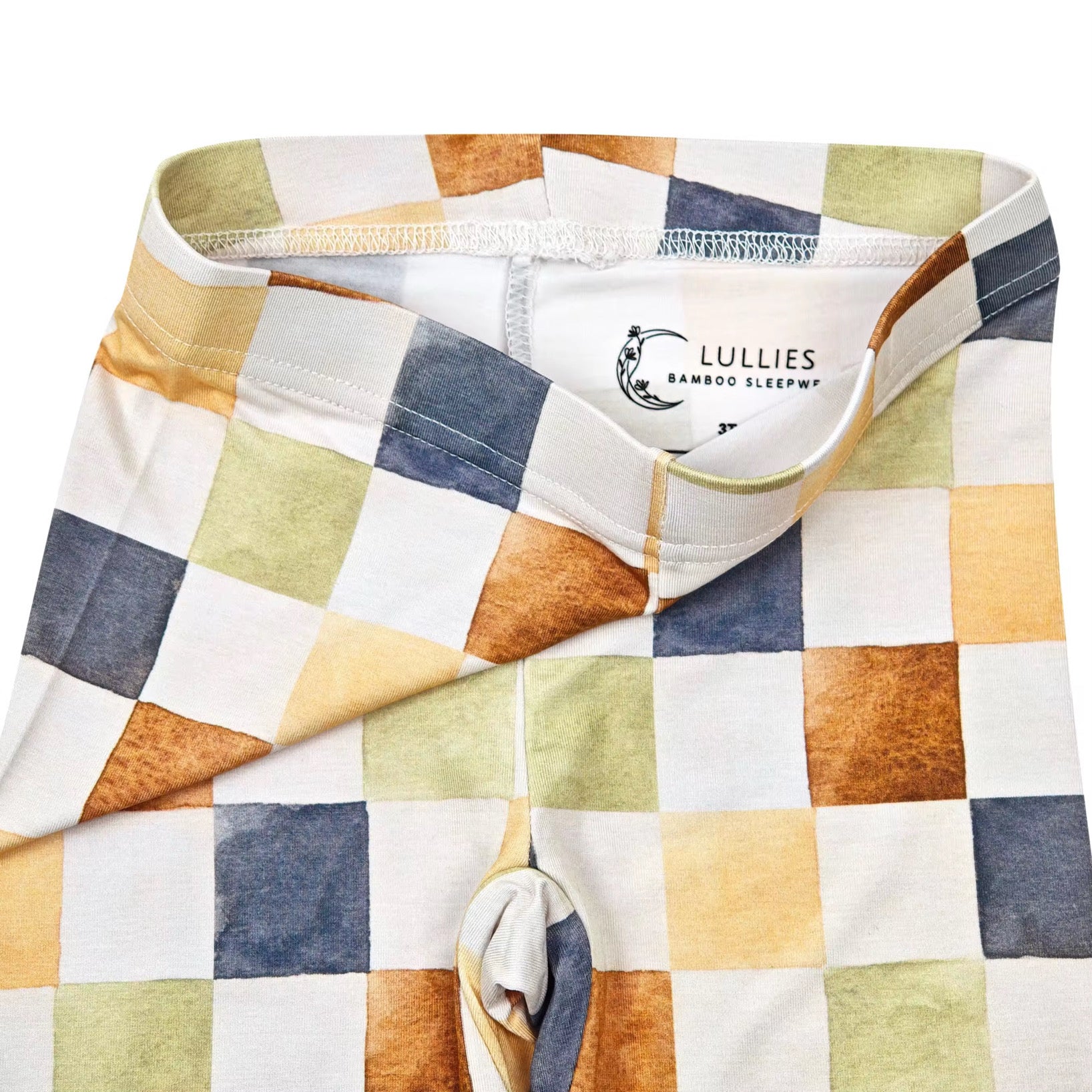 Bamboo Two Piece Toddler Set - Multi Coloured Checkered