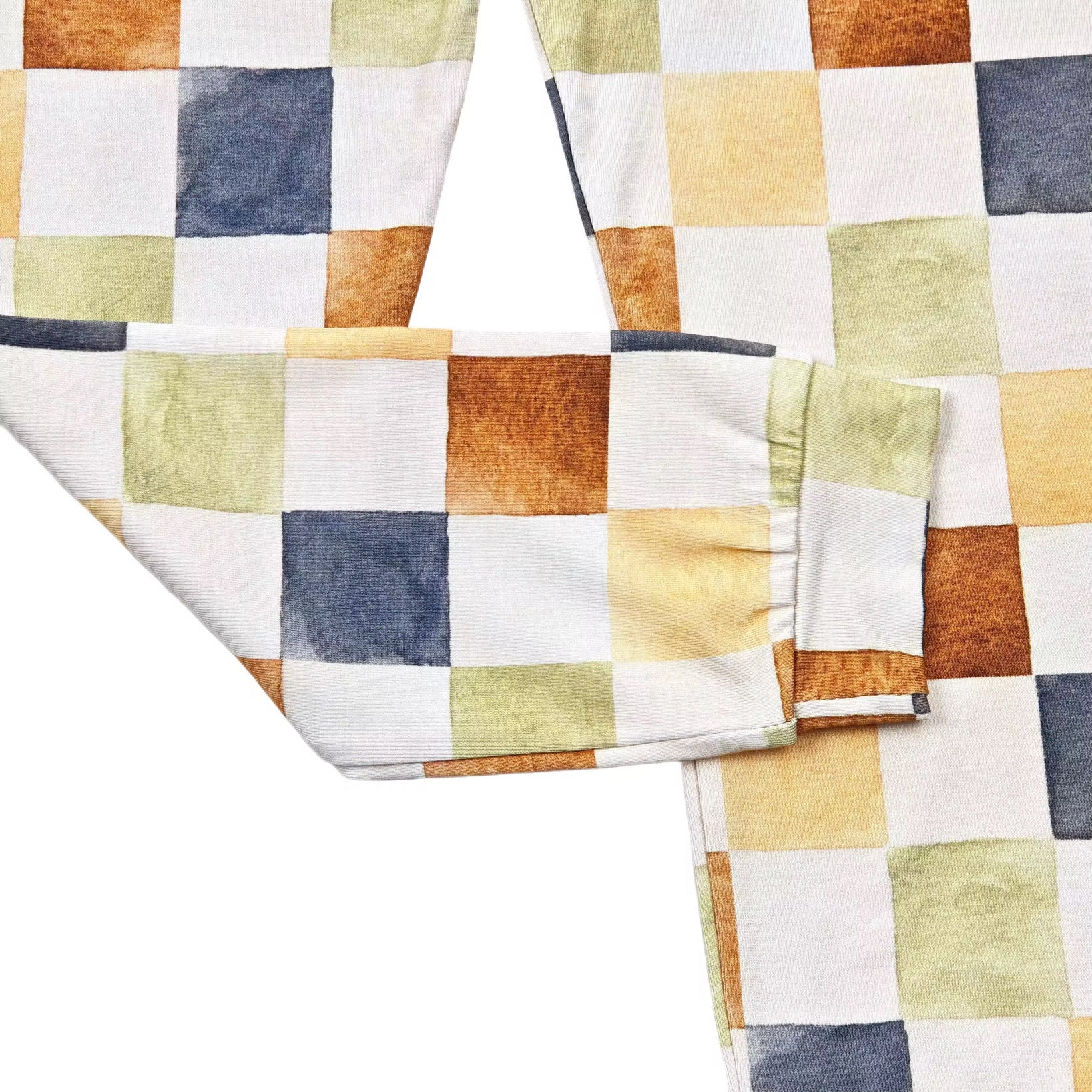 Bamboo Two Piece Toddler Set - Multi Coloured Checkered