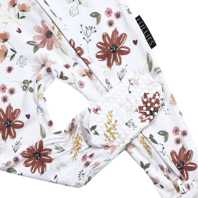 Bamboo Footed Sleeper - Floral