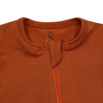 Bamboo Footed Sleeper - Rust